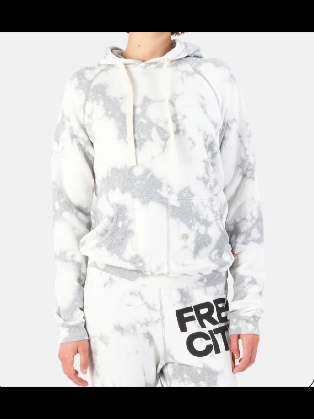 Free City Bleach Wash Hoodie – Women's Size 4 (Best Fits M/L) – NWOT